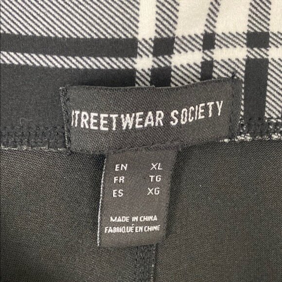 Streetwear Society Plaid Leggings Sz XL - Picture 5 of 6